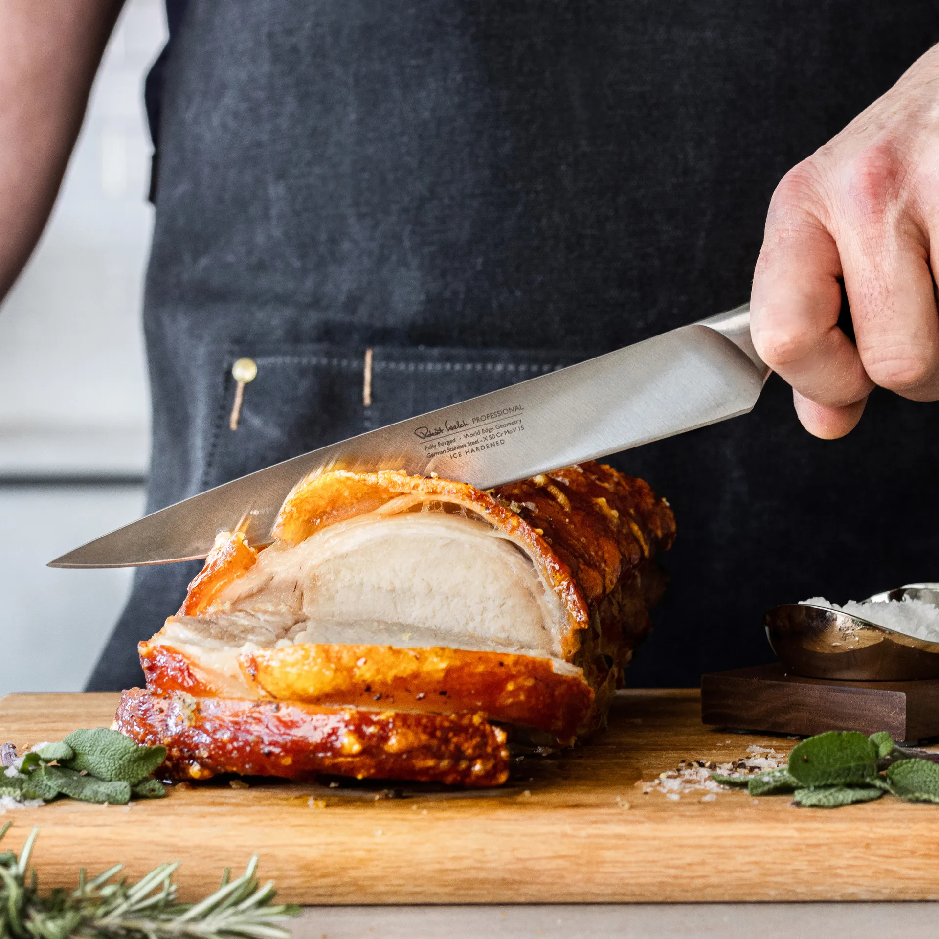 Robert Welch professional trancheermes 22 cm, Roestvrij staal Robert Welch