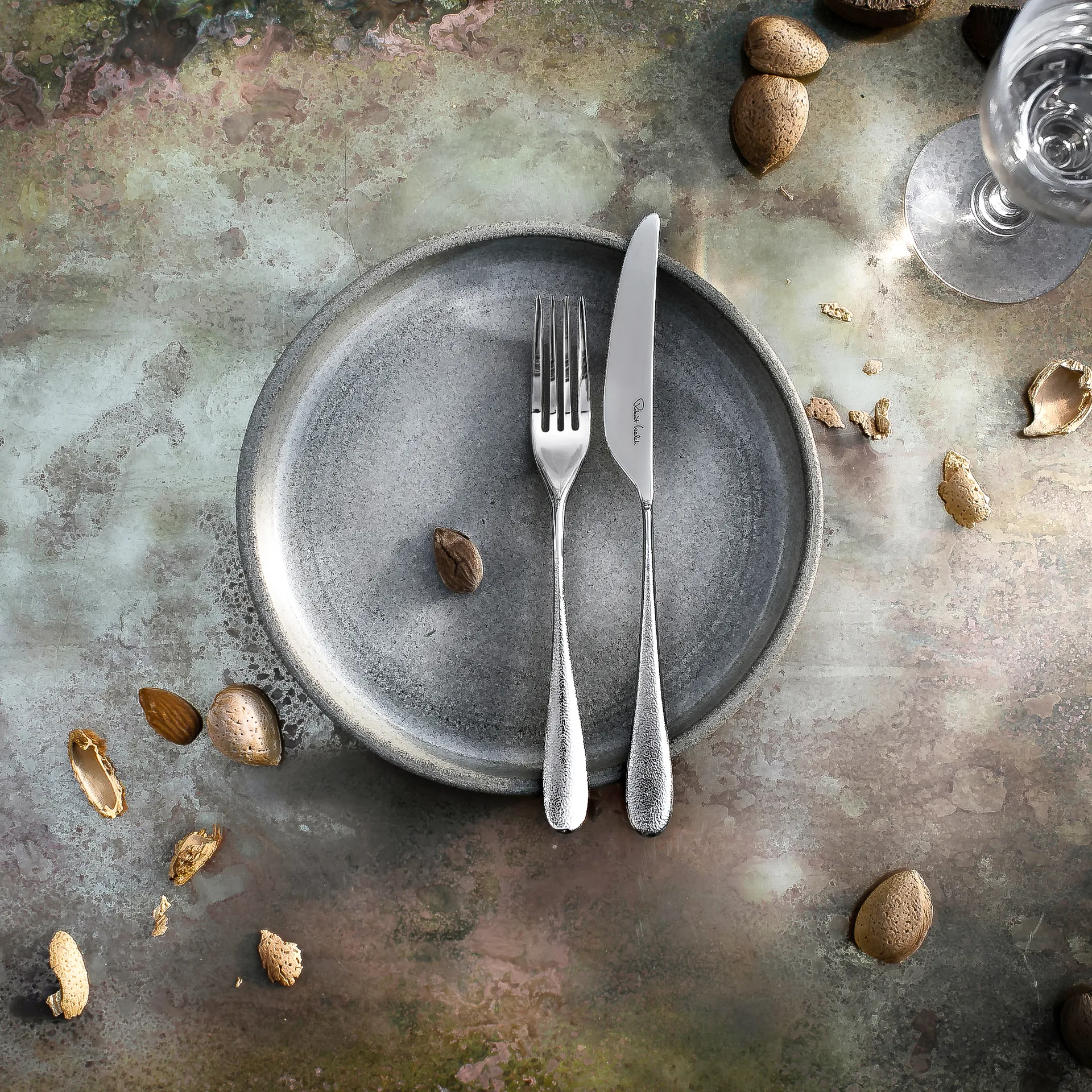 Sandstone dinervork glanzend, Roestvrij staal Robert Welch