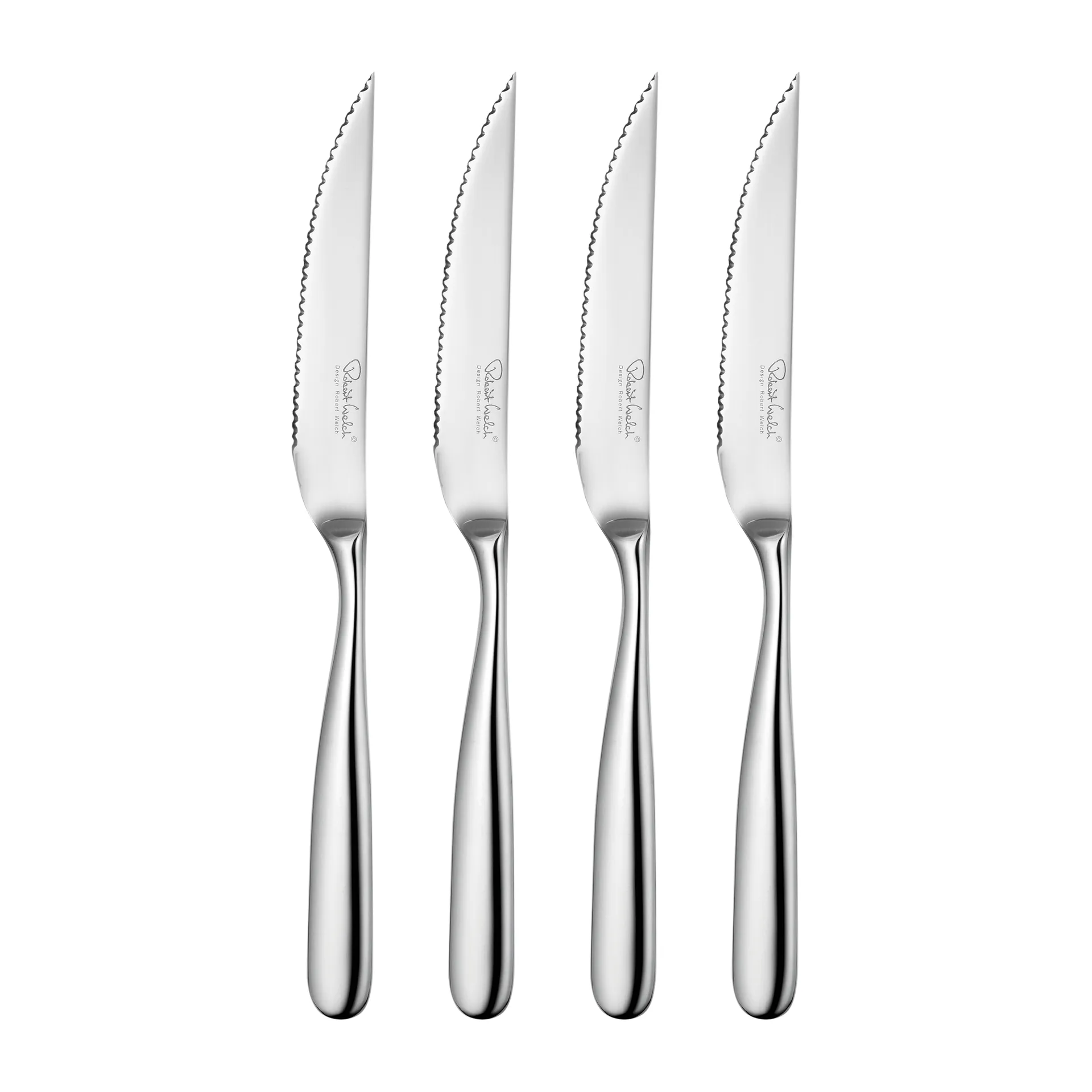 Stanton Bright grillmessen 4-pack, Roestvrij staal Robert Welch