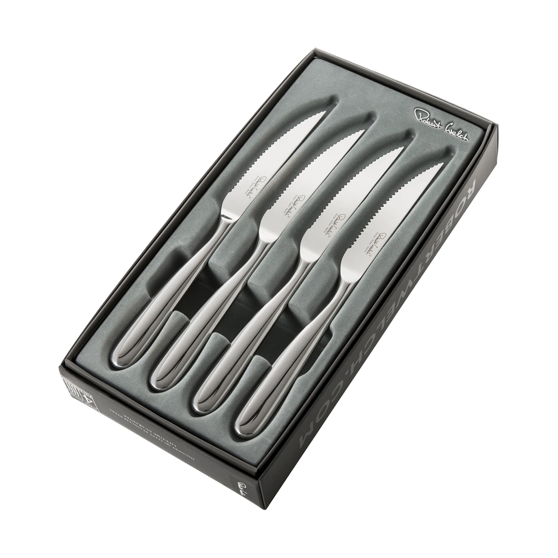 Stanton Bright grillmessen 4-pack, Roestvrij staal Robert Welch