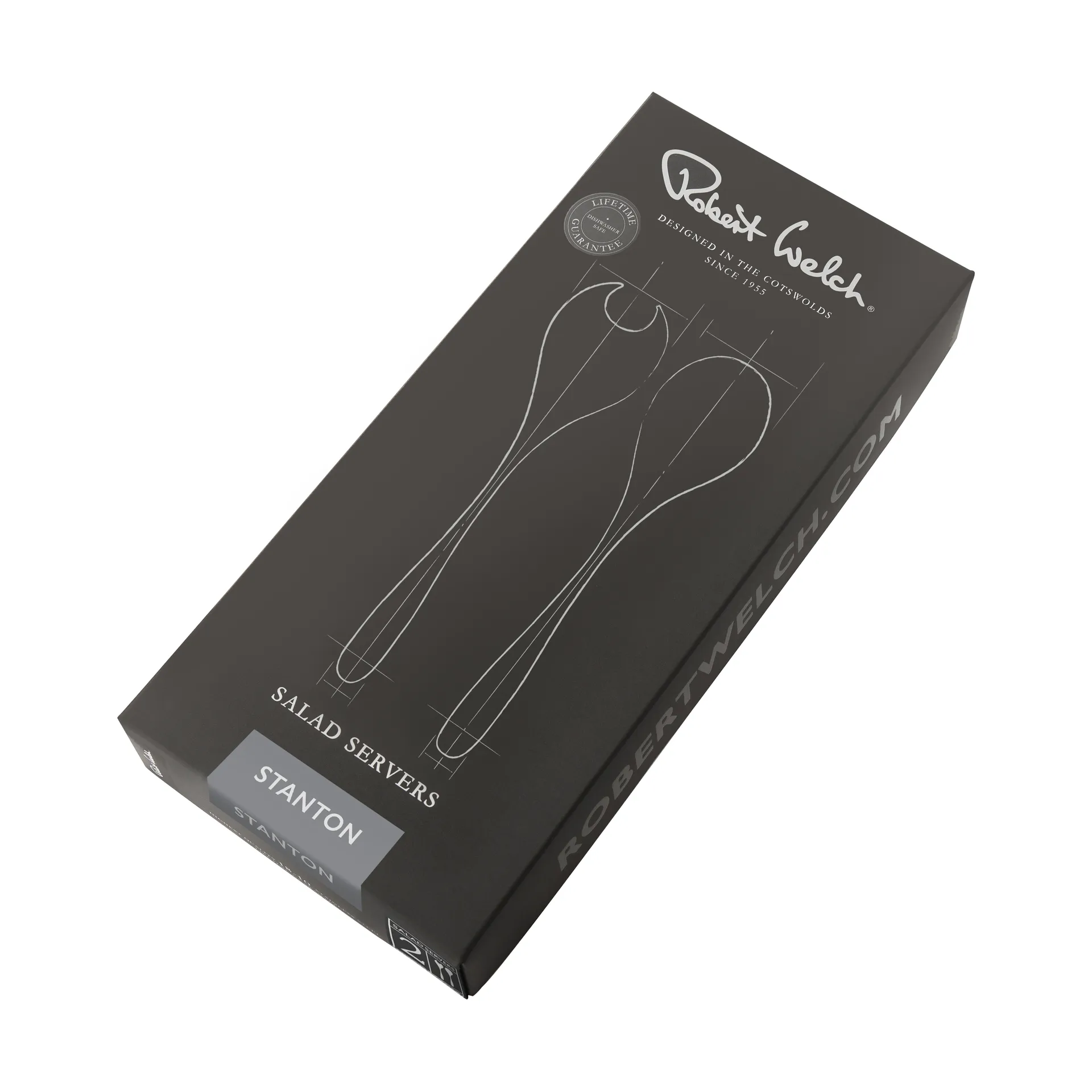 Stanton Bright saladebestek 2-delig, Roestvrij staal Robert Welch
