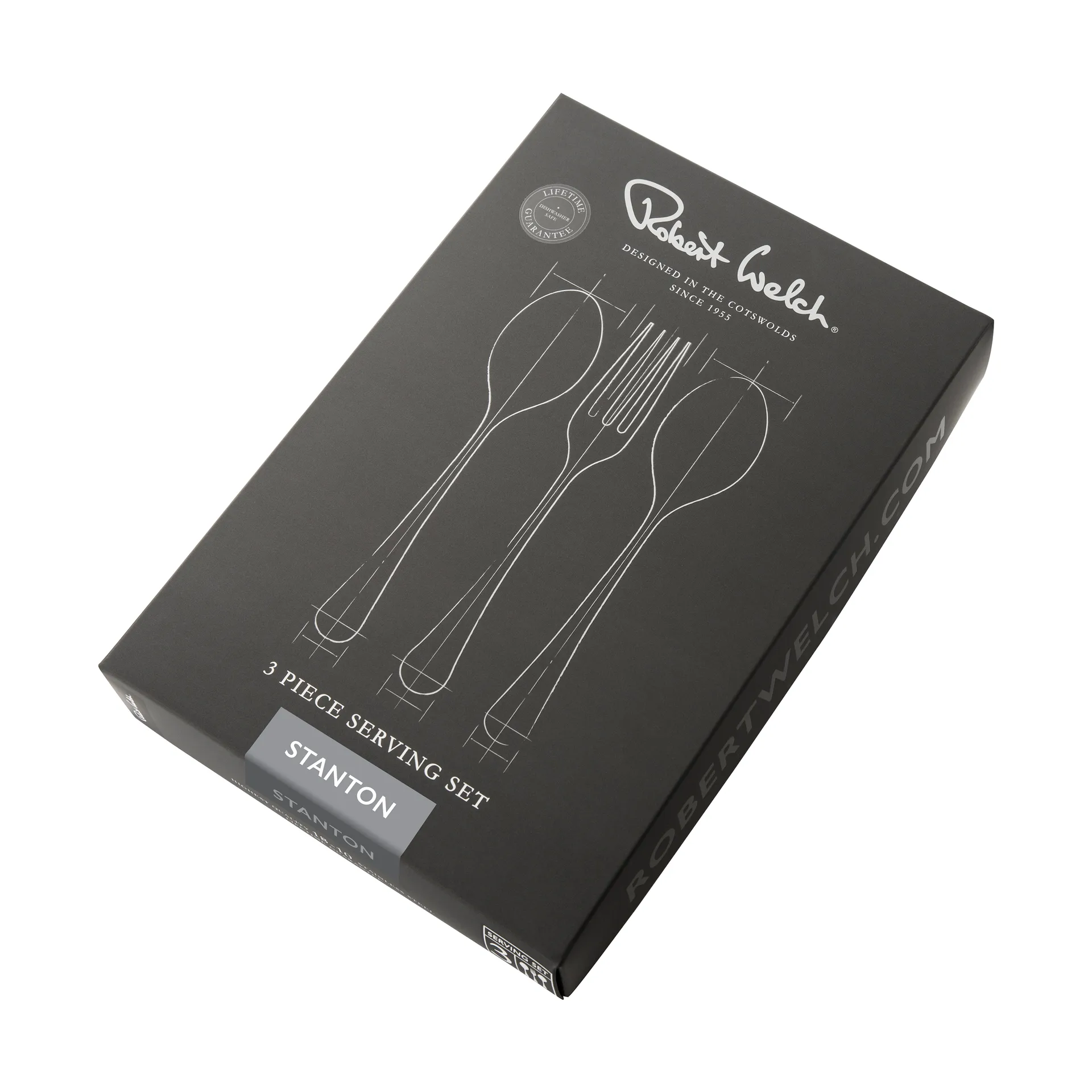 Stanton Bright serveerbestek 3-delig, Roestvrij staal Robert Welch