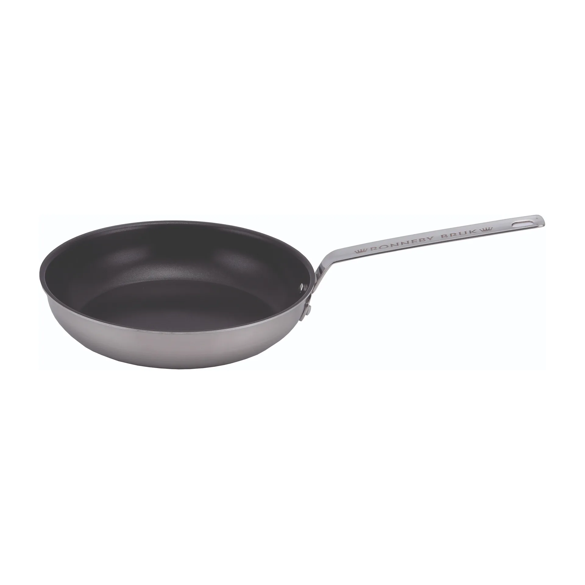 Inox koekenpan roestvrij met keramische antiaanbaklaag, Ø24 cm Ronneby Bruk