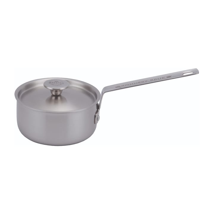 Inox steelpan roestvrij met deksel - 1,2 l - Ronneby Bruk