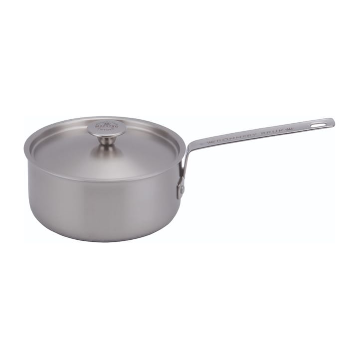 Inox steelpan roestvrij met deksel - 2,4 l - Ronneby Bruk