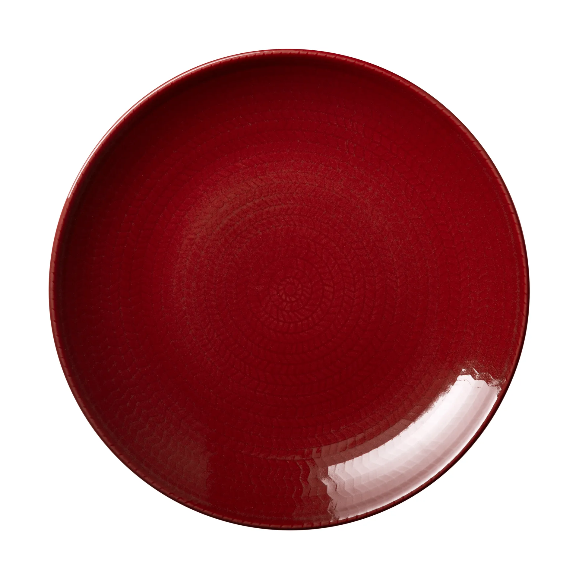Blå eld tallrik, Rood, 23 cm Rörstrand