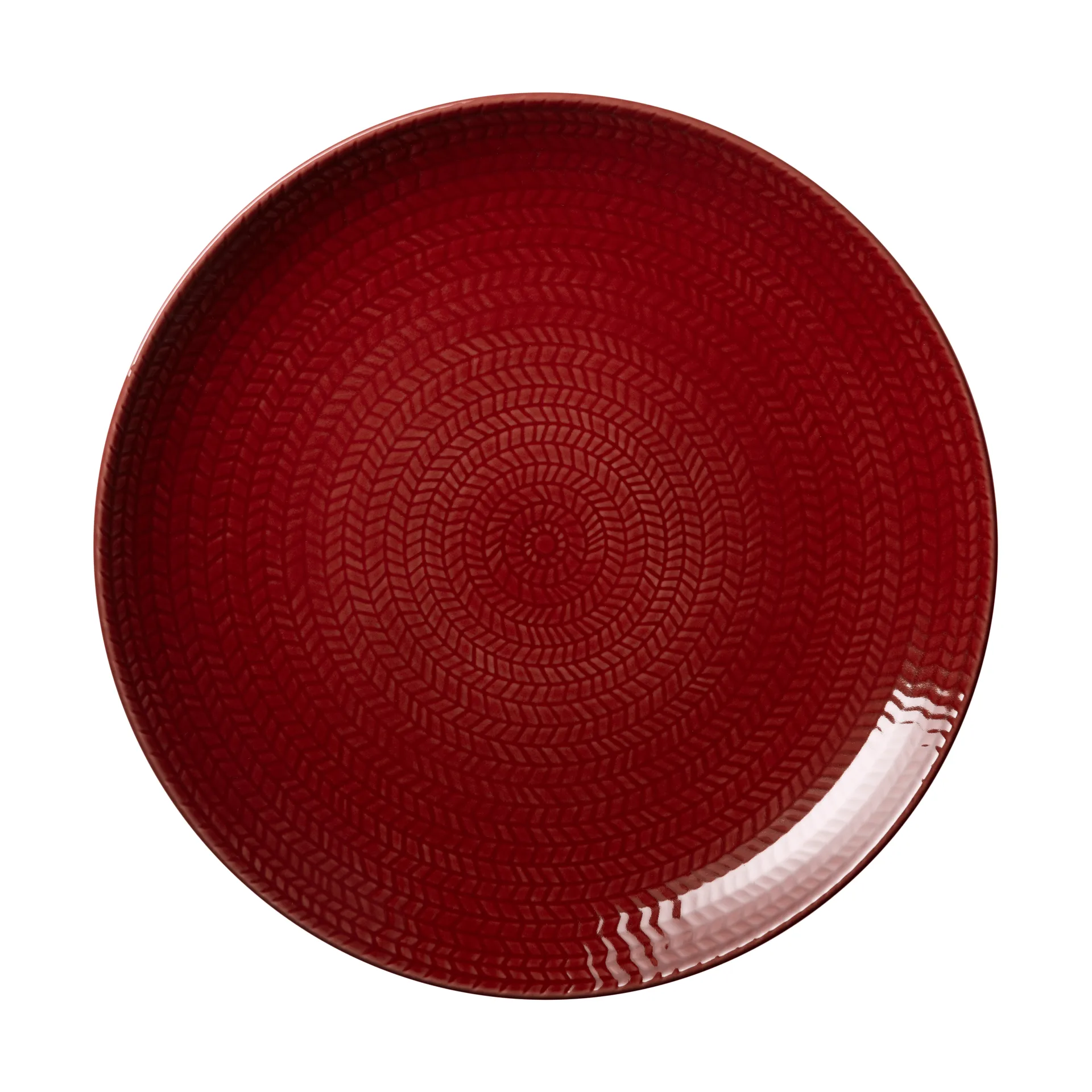 Blå eld tallrik, Rood, 26 cm Rörstrand