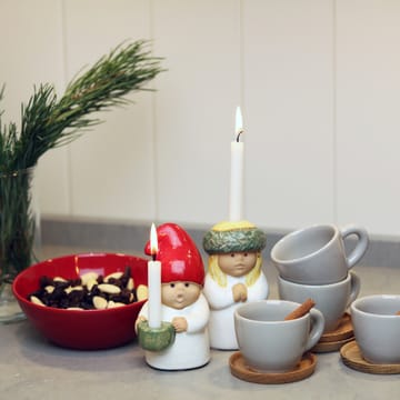 Lucia beeldje - wit-groen - Rörstrand