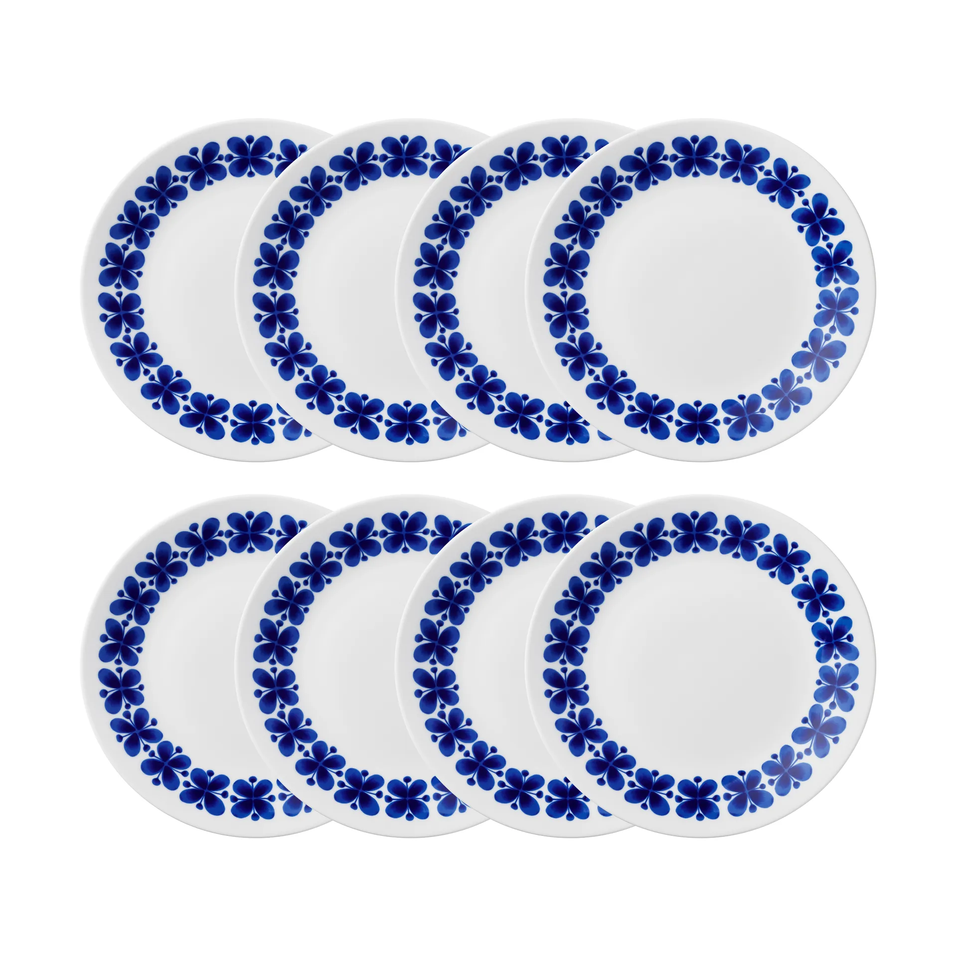 Mon Amie bord Ø24 cm 8-pack - Blauw,  Rörstrand