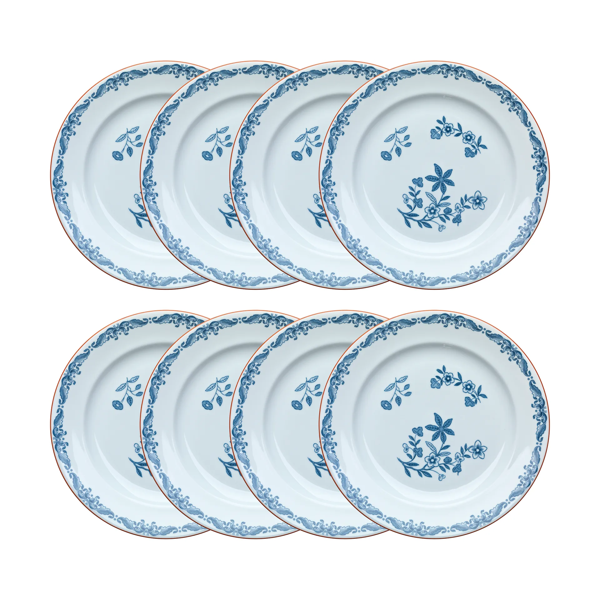 Ostindia bord Ø27 cm 8-pack – Blauw,  Rörstrand