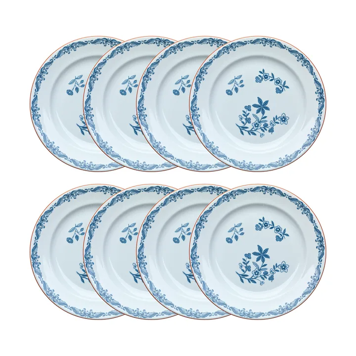 Ostindia bord Ø27 cm 8-pack – Blauw - Rörstrand