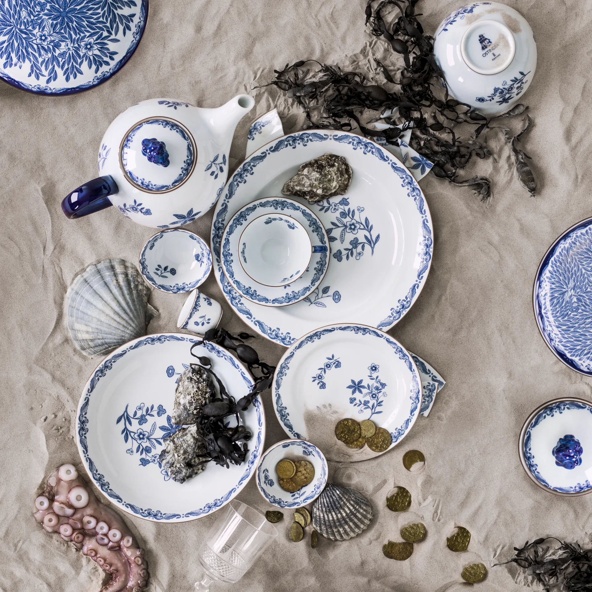 Ostindia bord klein, 18 cm Rörstrand