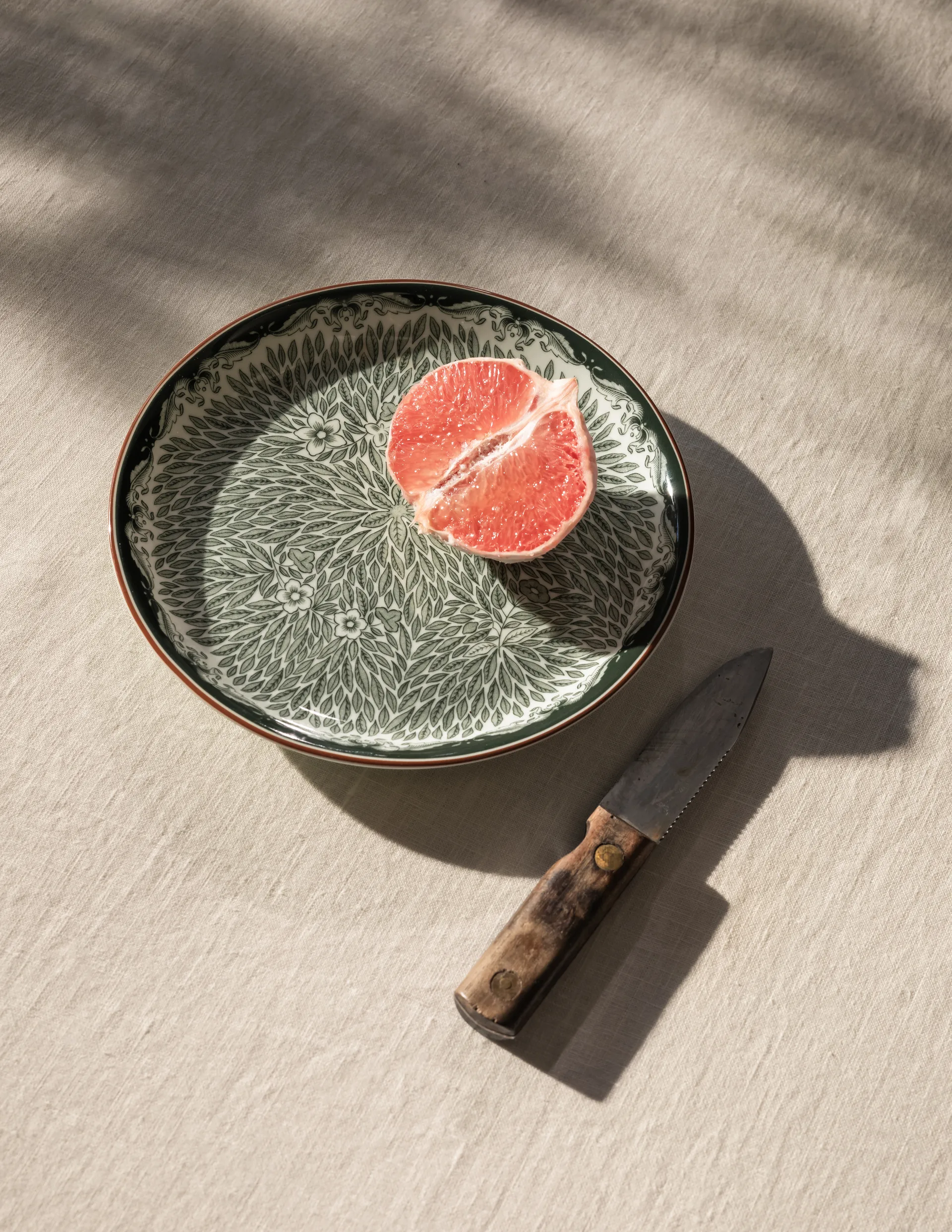 Ostindia Floris bord Ø20 cm, Groen Rörstrand