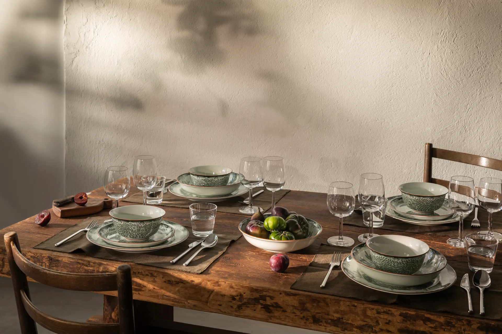 Ostindia Floris bordje Ø16 cm, Groen Rörstrand