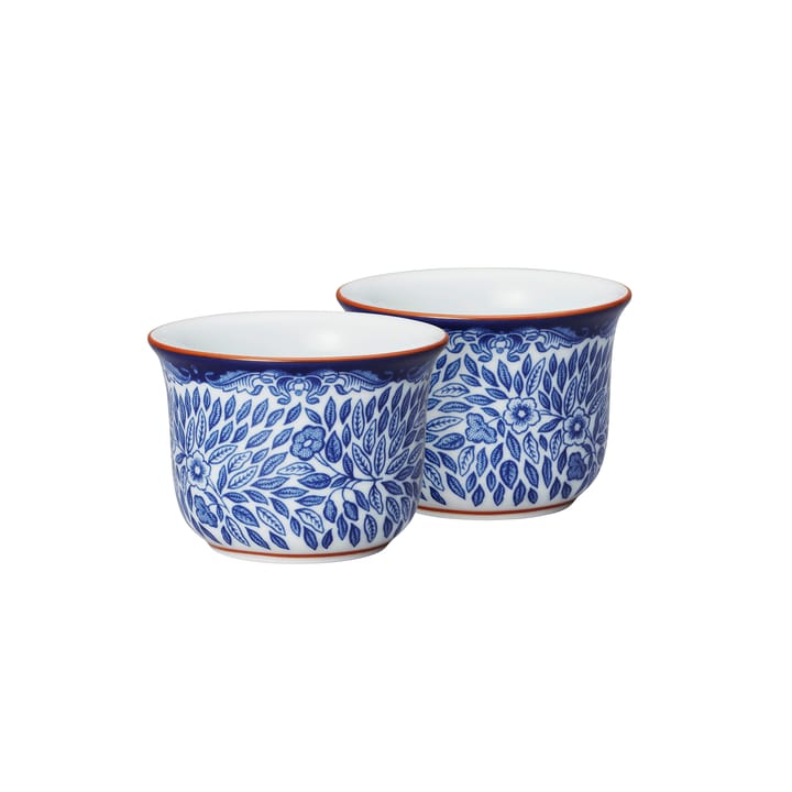 Ostindia Floris eierdop 2-pack - Blauw-wit - Rörstrand