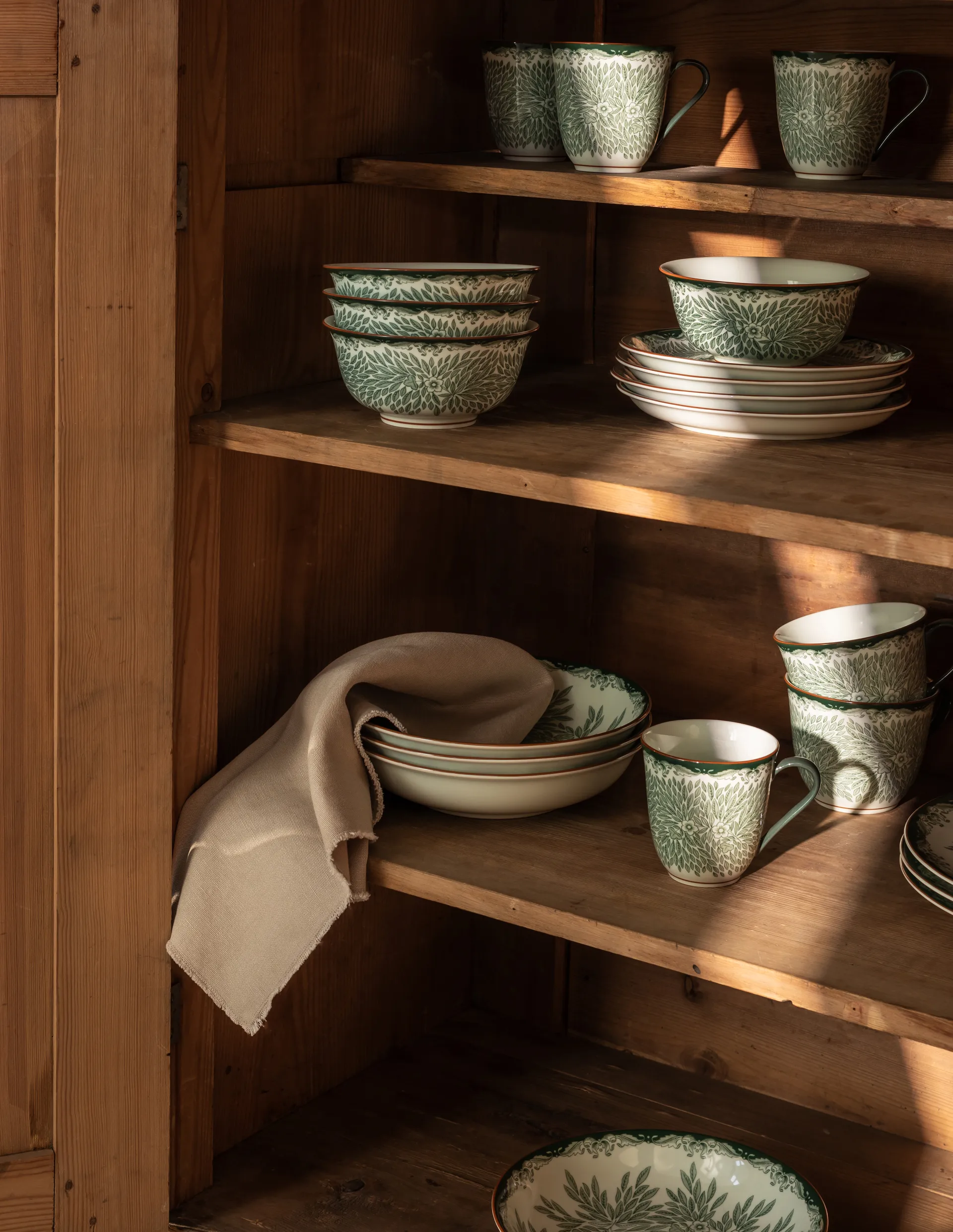 Ostindia Floris kom 50 cl, Groen Rörstrand