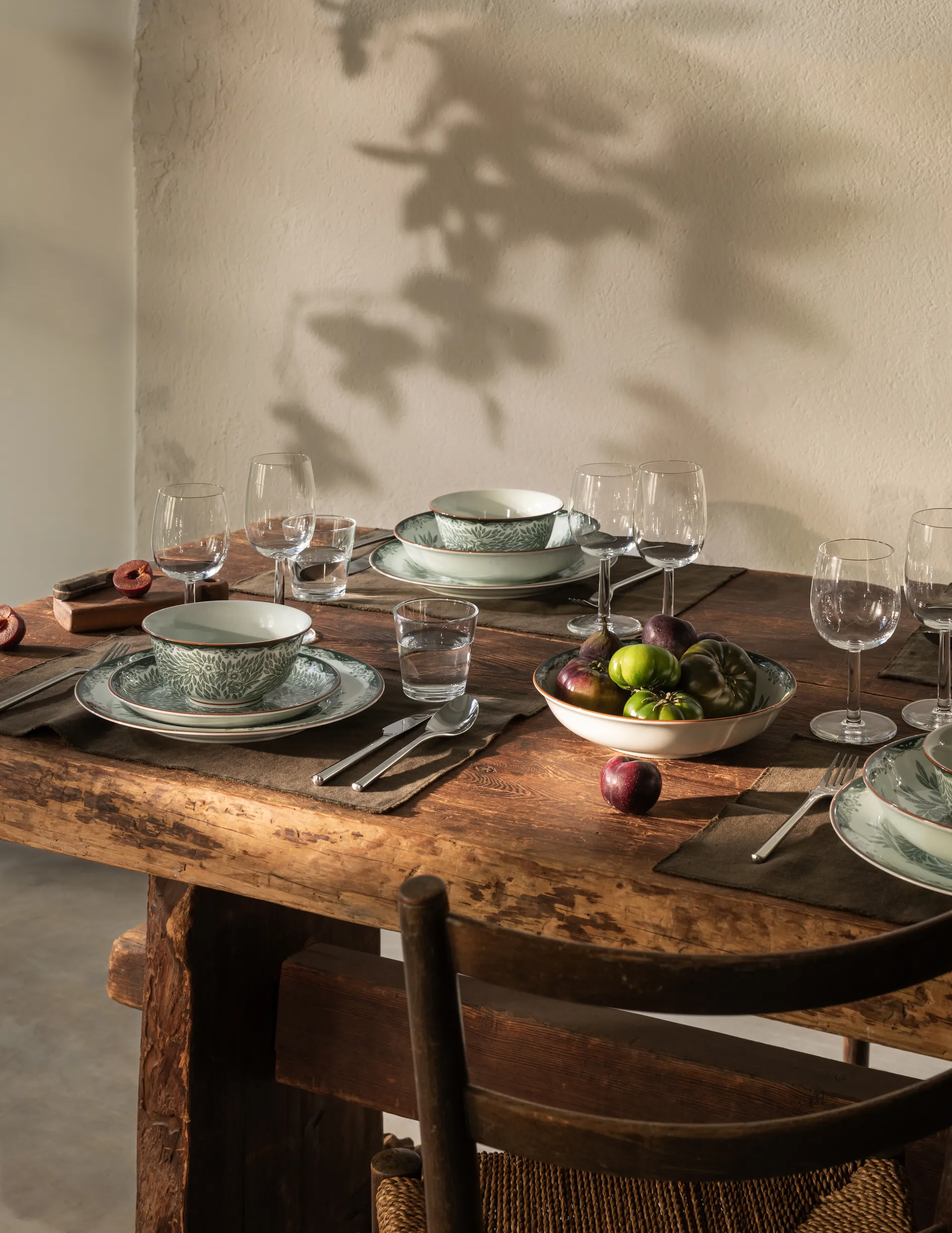 Ostindia Floris kom 50 cl, Groen Rörstrand