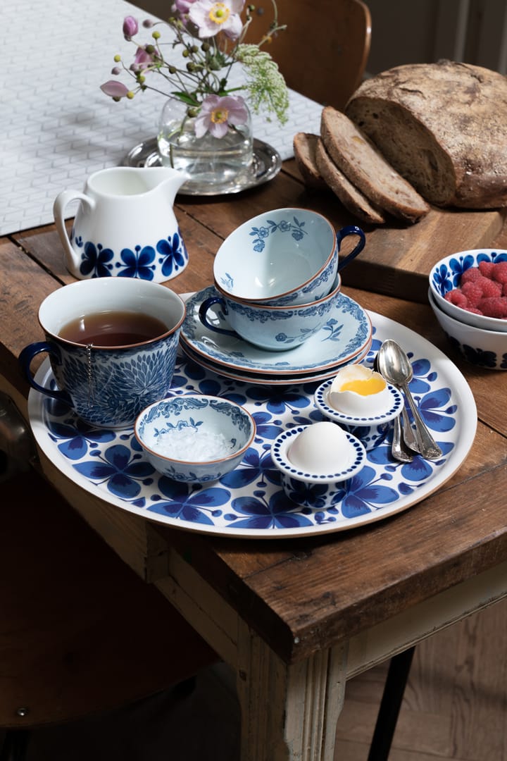 Ostindia kopje met schotel 16 cl cadeauverpakking, Blauw-wit Rörstrand
