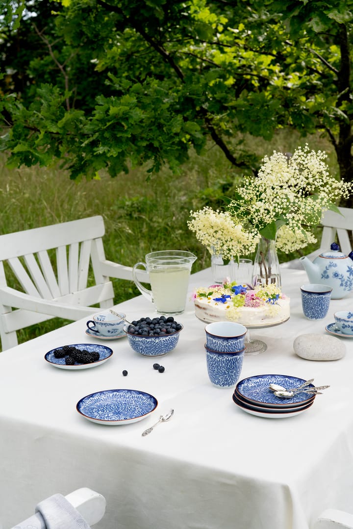 Ostindia kopje met schotel 16 cl cadeauverpakking, Blauw-wit Rörstrand