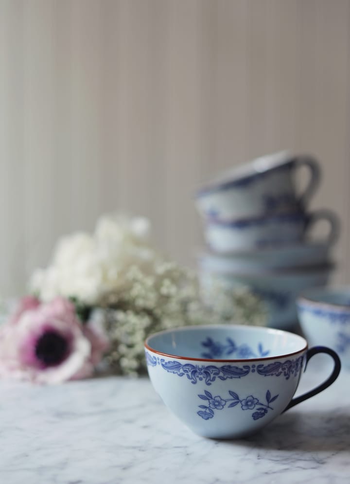 Ostindia kopje met schotel 27 cl cadeauverpakking, Blauw-wit Rörstrand