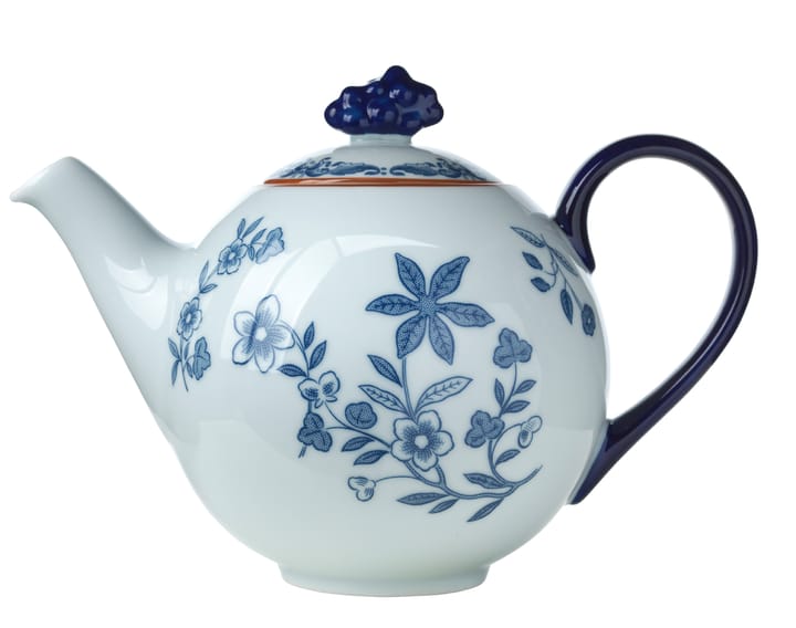 Ostindia theepot 1,2 l cadeauverpakking - Blauw-wit - Rörstrand