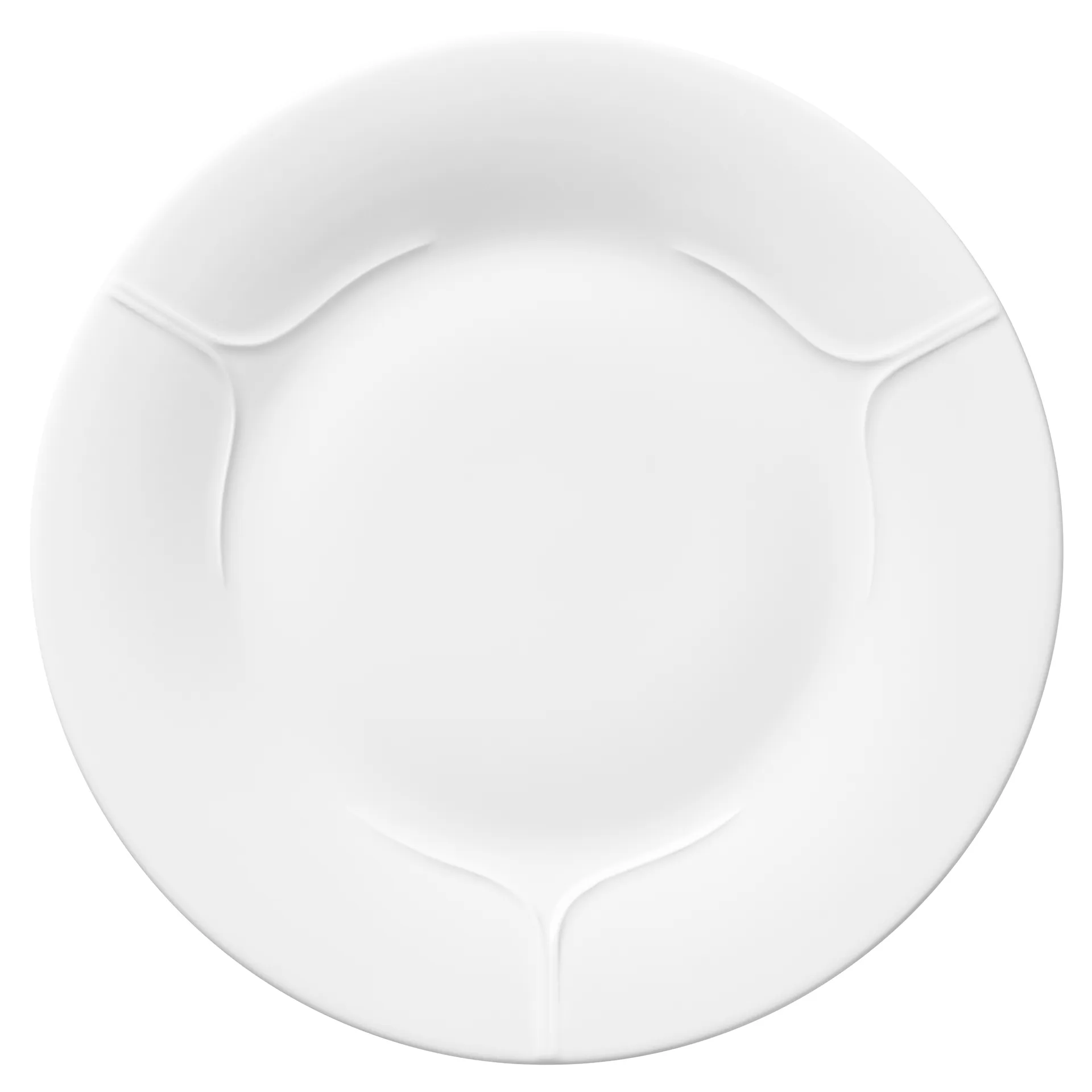 Pli Blanc bord 26 cm, Wit Rörstrand
