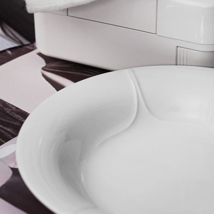 Pli Blanc diep bord 23 cm, Wit Rörstrand