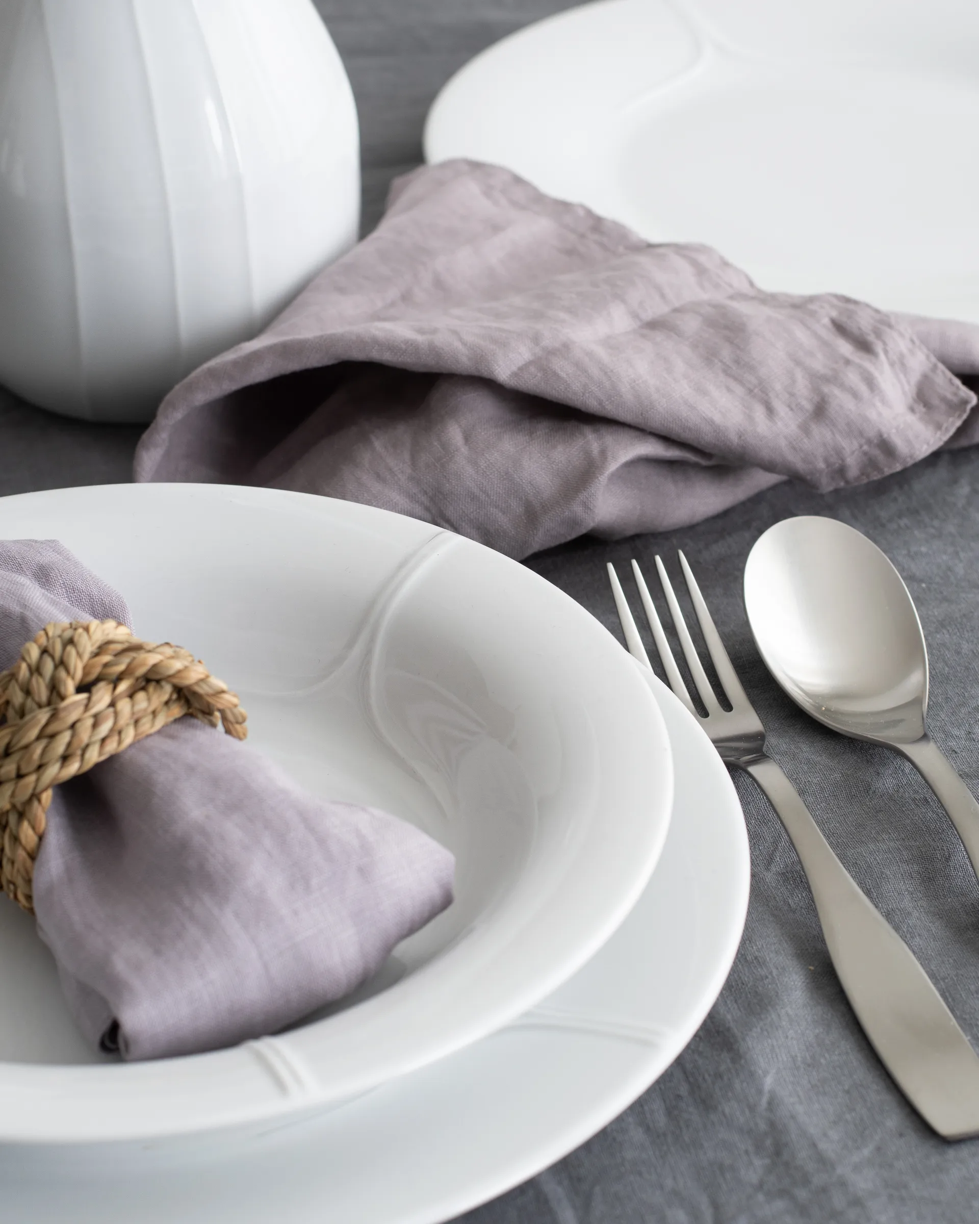 Pli Blanc diep bord 23 cm, Wit Rörstrand