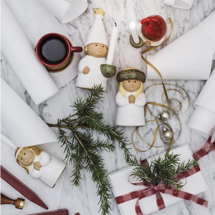 Santa beeldje, wit Rörstrand