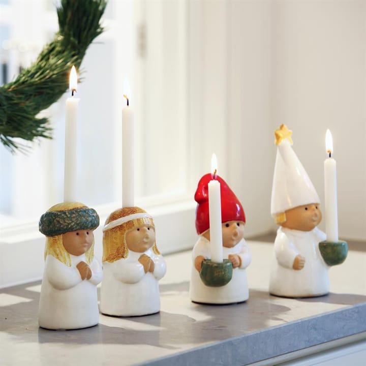 Santa beeldje, wit Rörstrand