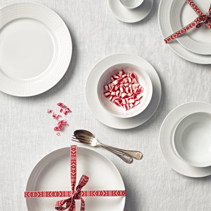 Swedish Grace bord Ø 21 cm, 6-pack snow (wit) Rörstrand