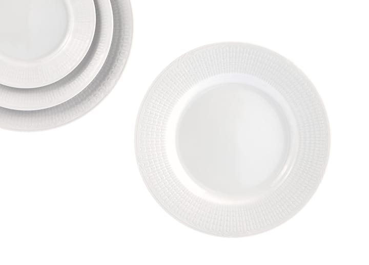 Swedish Grace bord Ø24 cm, Sneeuw (wit) Rörstrand