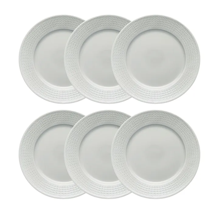 Swedish Grace bord Ø 27 cm 6-pack Dimma (grijs) - Rörstrand