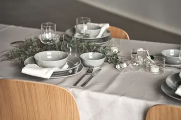 Swedish Grace bord Ø 27 cm 6-pack Dimma (grijs) - Rörstrand