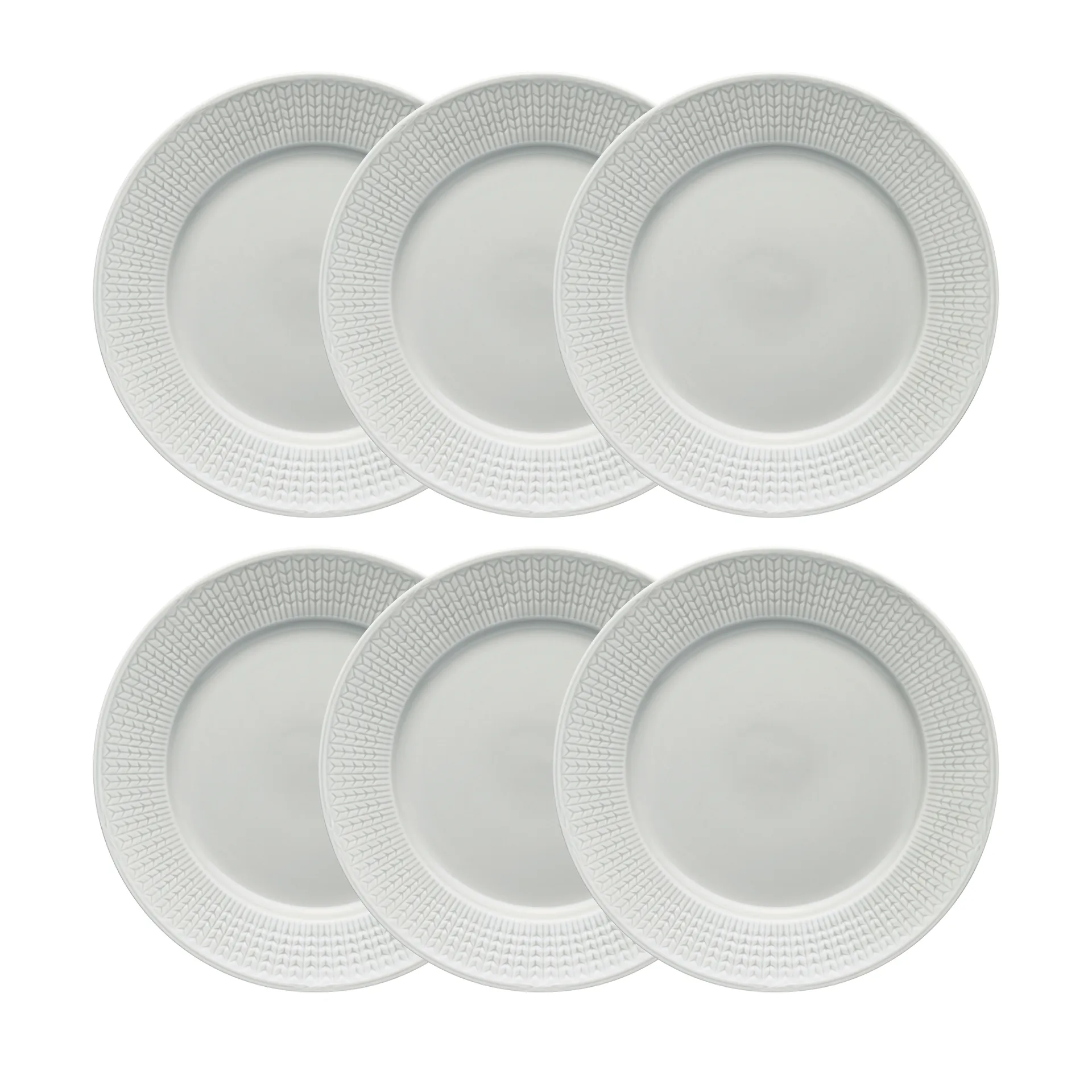 Swedish Grace bord Ø 27 cm 6-pack Dimma (grijs) Rörstrand