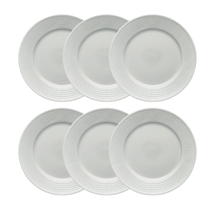 Swedish Grace bord Ø 27 cm 6-pack Dimma (grijs) - undefined - Rörstrand