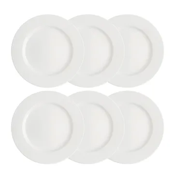 Swedish Grace bord 27 cm 6-pack snow (wit) - Rörstrand
