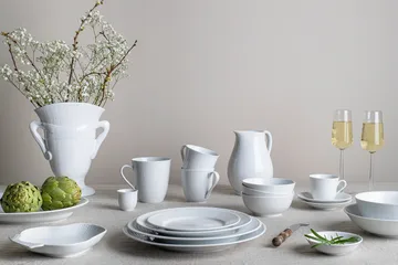 Swedish Grace bord Ø27 cm 8-pack - Sneeuw (wit) - Rörstrand