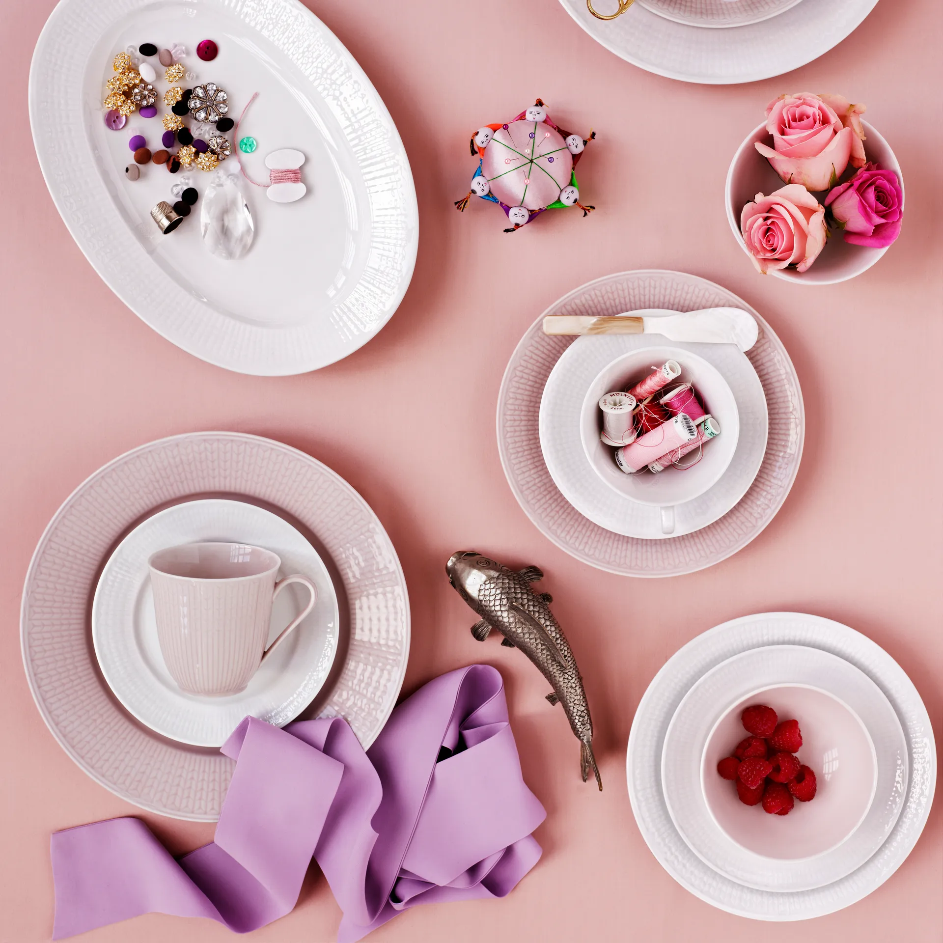 Swedish Grace bord Ø27 cm, ice (lichtblauw) Rörstrand