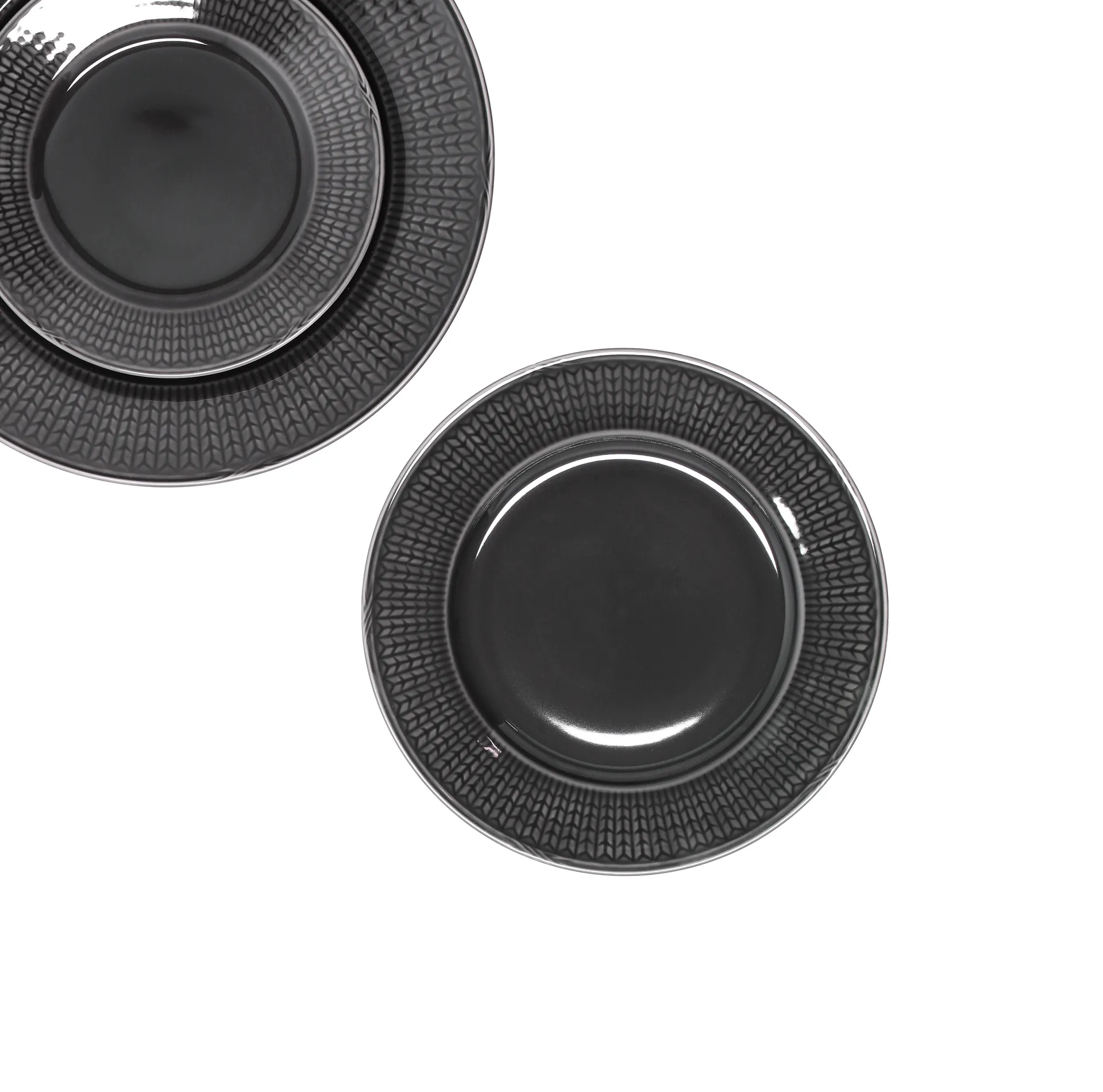 Swedish Grace bord klein Ø21 cm, stone (donker grijs) Rörstrand