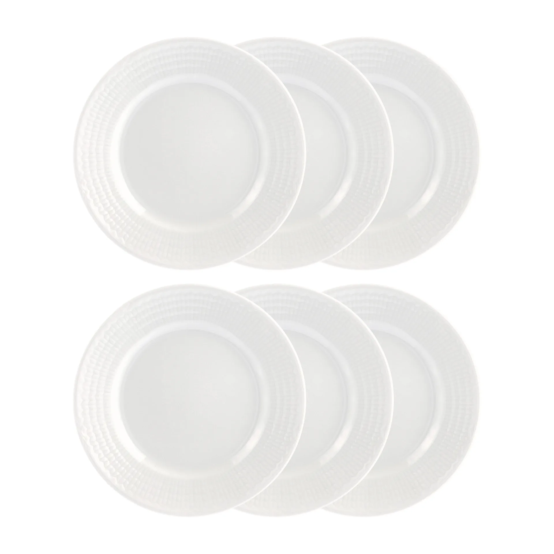 Swedish Grace dessertbord Ø 17 cm, 6-pack snow (wit),  Rörstrand