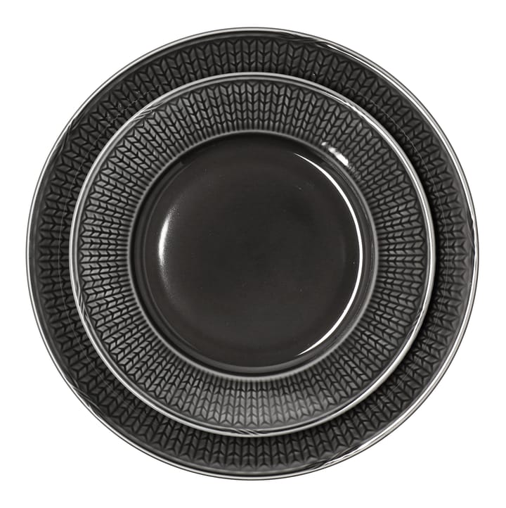 Swedish Grace dessertbord Ø17 cm, stone (donker grijs) Rörstrand