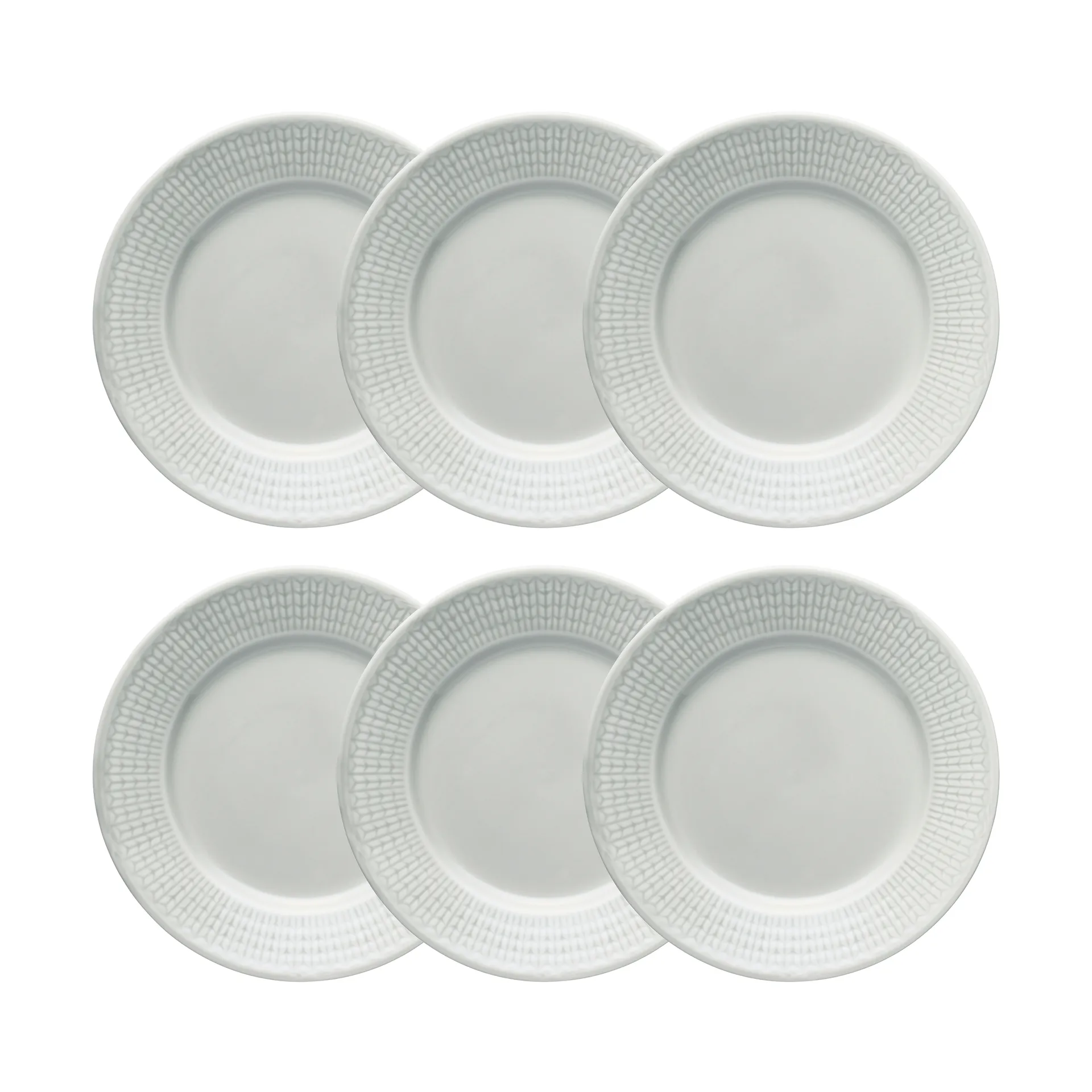Swedish Grace dessertbord 6-pack Dimma (grijs) Rörstrand