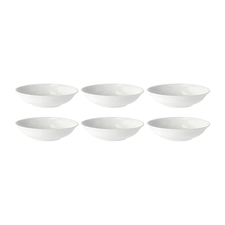 Swedish Grace diep bord Ø 19 cm, 6-pack snow (wit) - Rörstrand