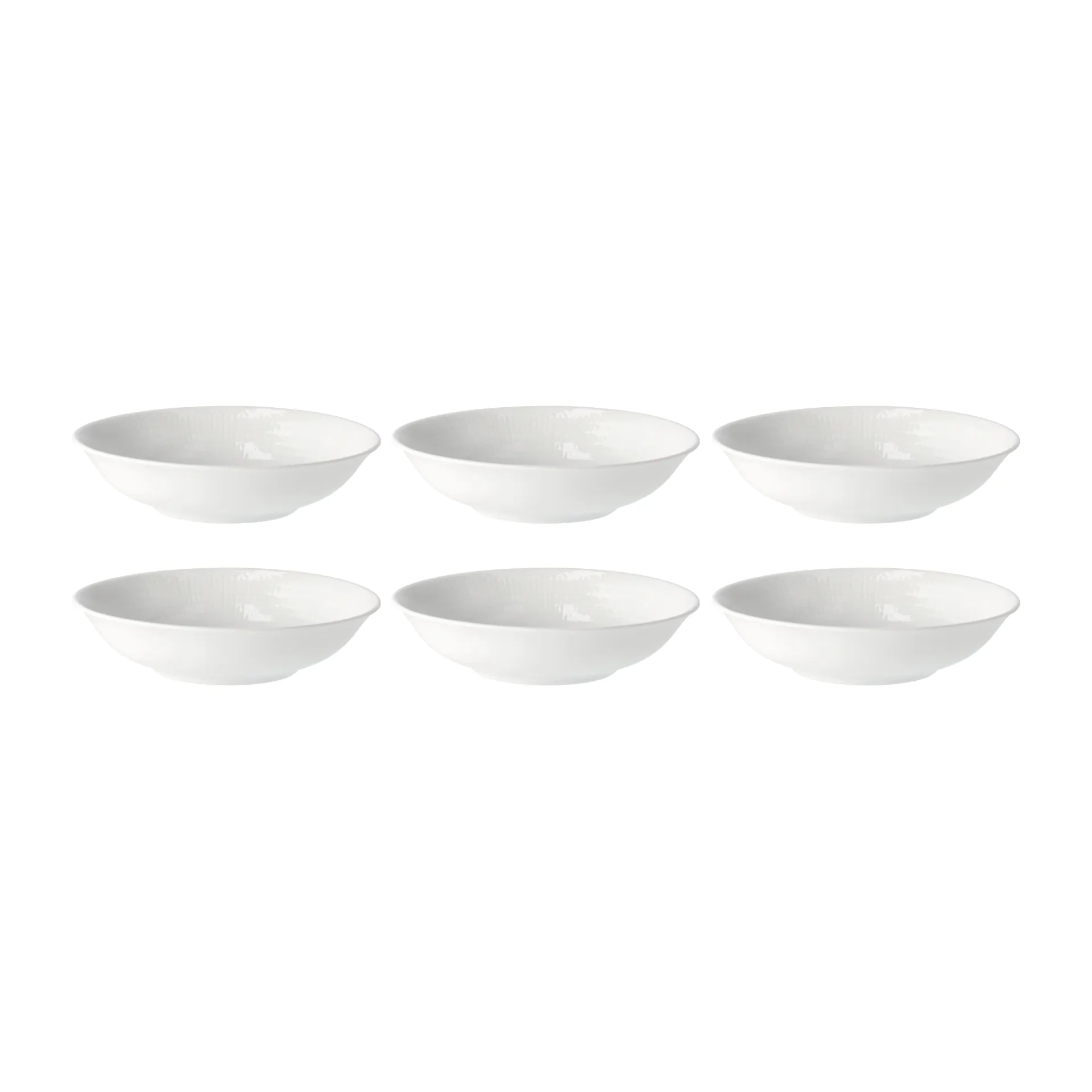 Swedish Grace diep bord Ø 19 cm, 6-pack snow (wit) Rörstrand