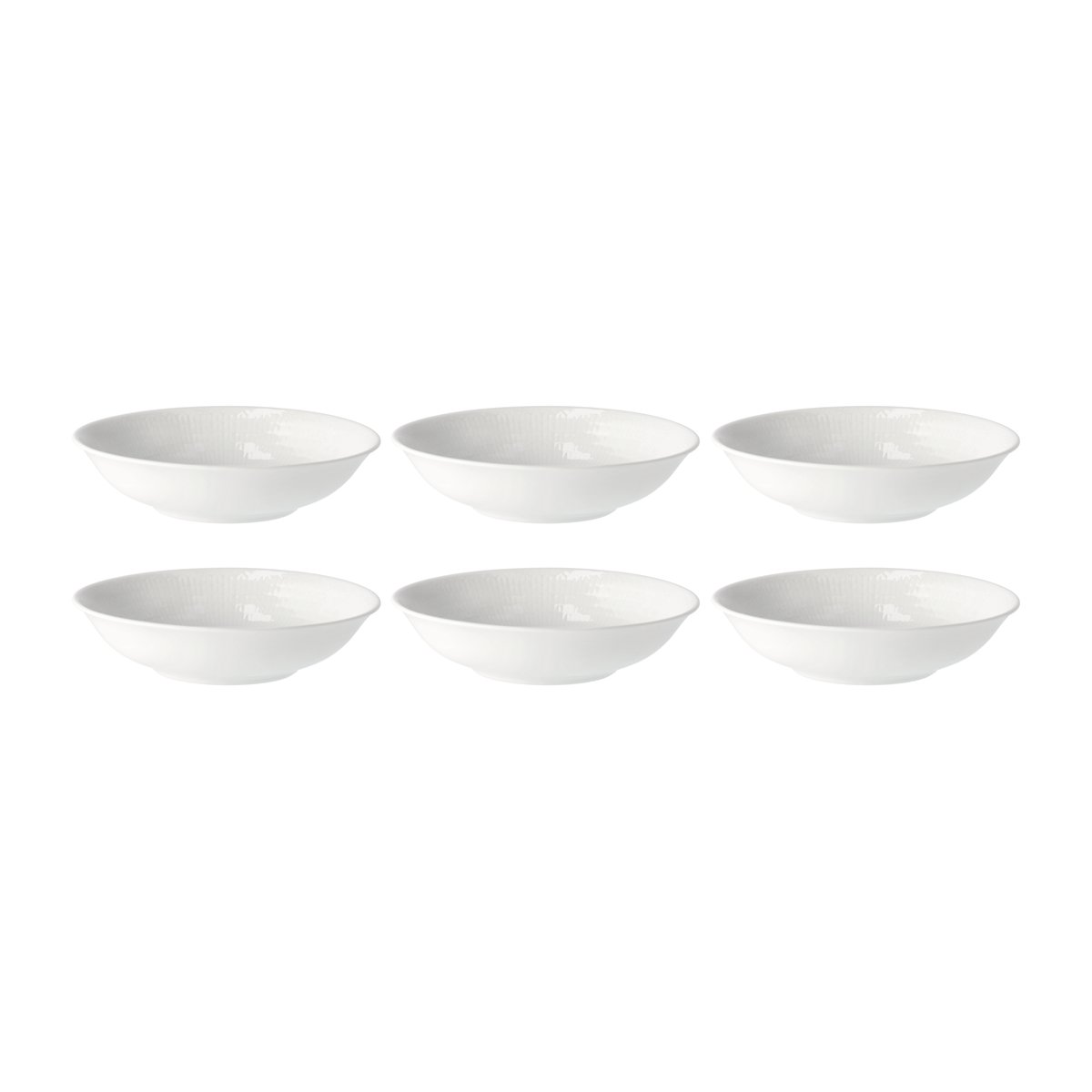 Rörstrand Swedish Grace diep bord Ø 19 cm, 6-pack snow (wit) snow (wit)