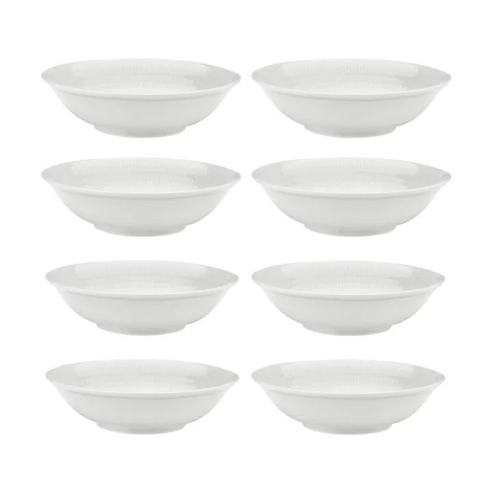 Swedish Grace diep bord Ø19 cm 8-pack - Sneeuw (wit) - undefined - Rörstrand