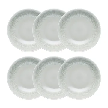 Swedish Grace diep bord 6-pack Dimma (grijs) - Rörstrand