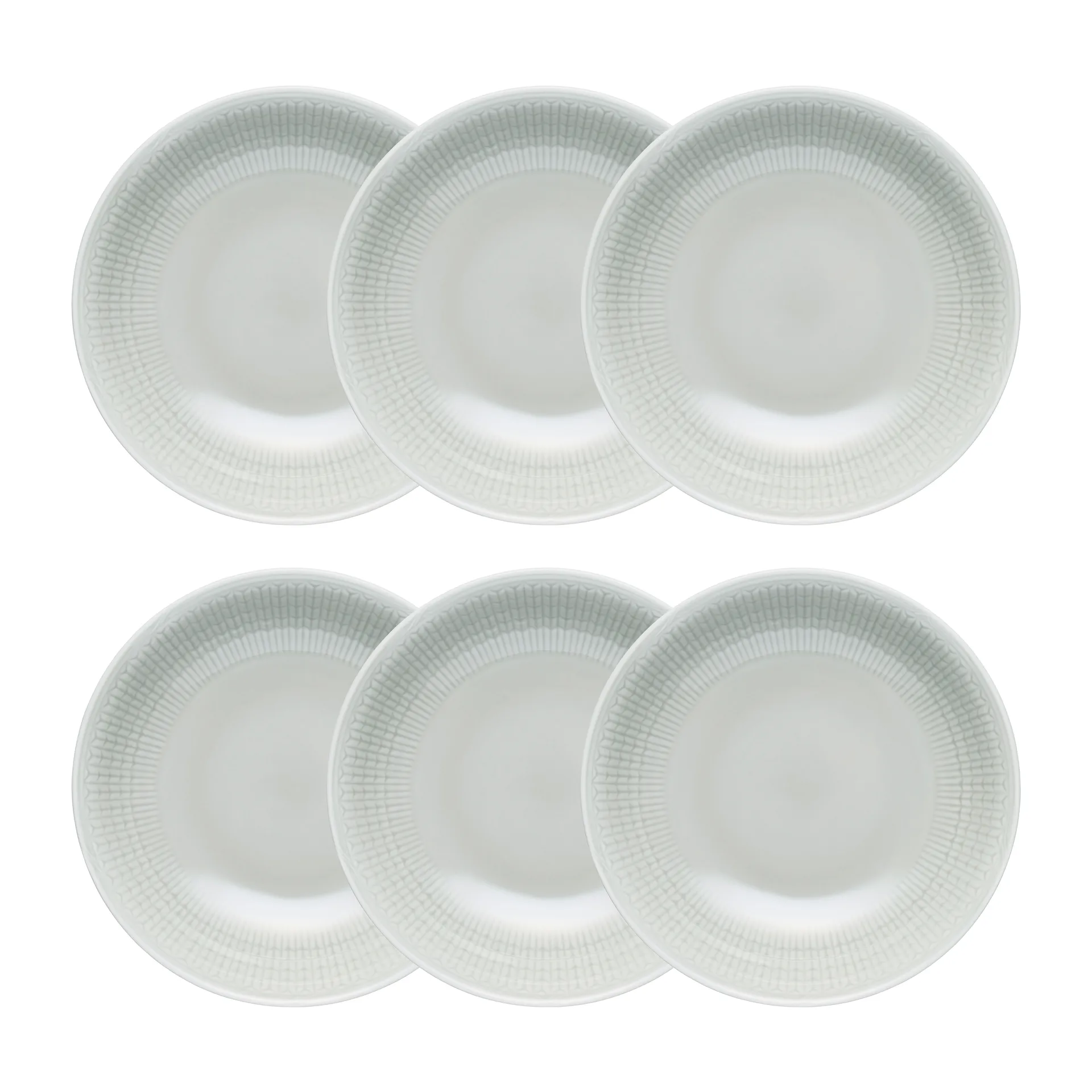 Swedish Grace diep bord 6-pack Dimma (grijs) Rörstrand