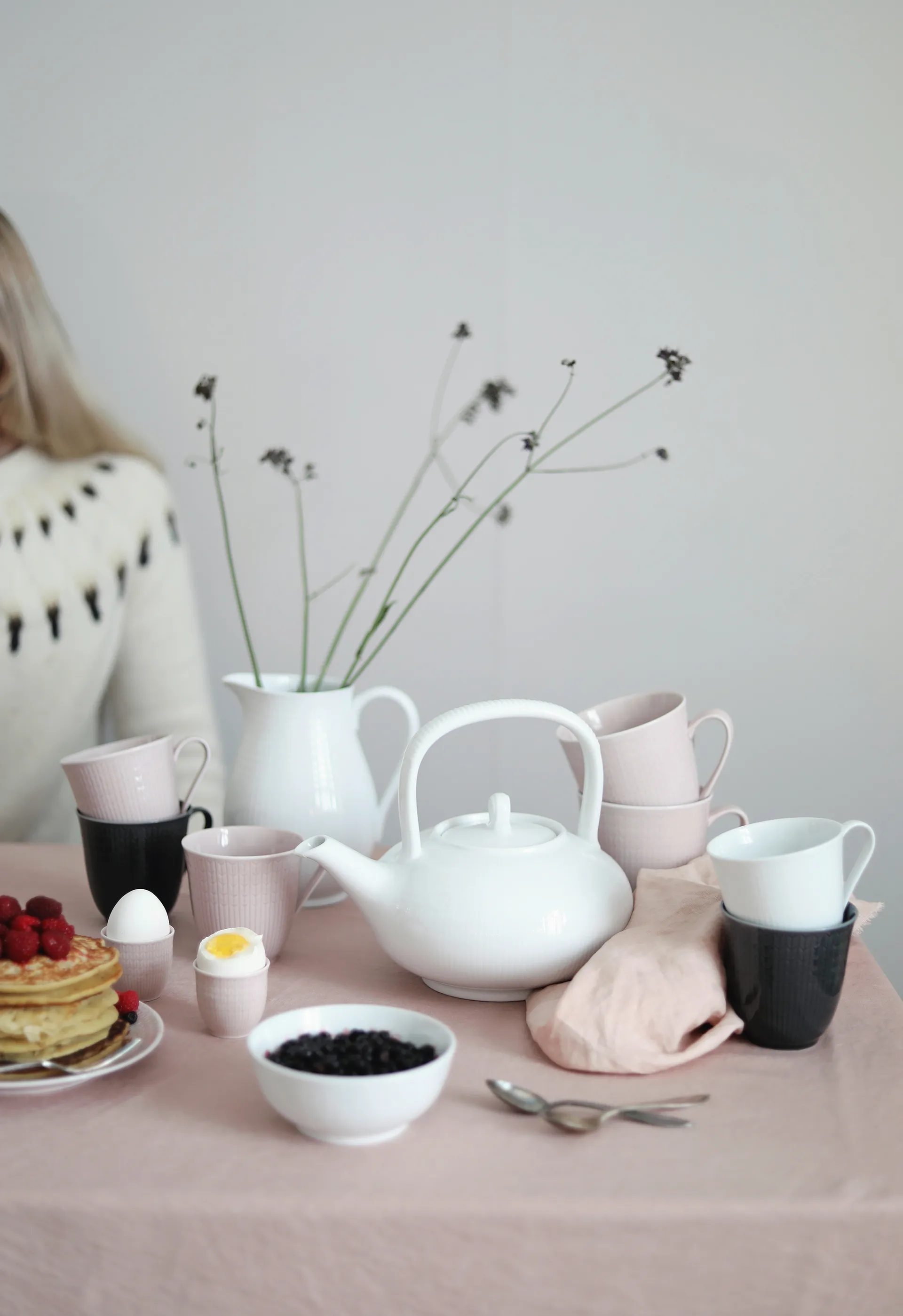 Swedish Grace eierdop, rose (roze) Rörstrand